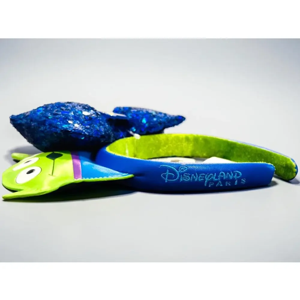 Disneyland Paris Toy Story Alien Ears Headband Sequin Bow NWT